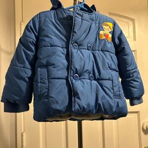Disney Pinocchio Blue Puffer Jacket